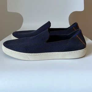 Rothy’s Merino Sneaker Navy Houndstooth